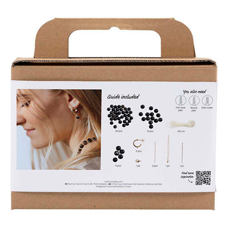 Creativ company https: www.cchobby.nl mini-hobbyset-sieraden-halsketting-en-oorbellen-zwart-wit-1-doos