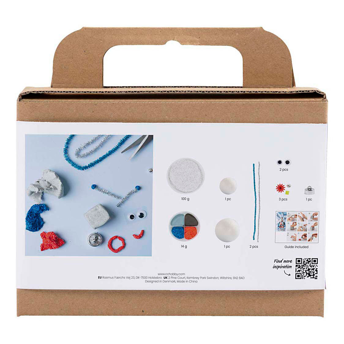 Creativ company mini hobbyset robot boetseren blauw grijs en rood