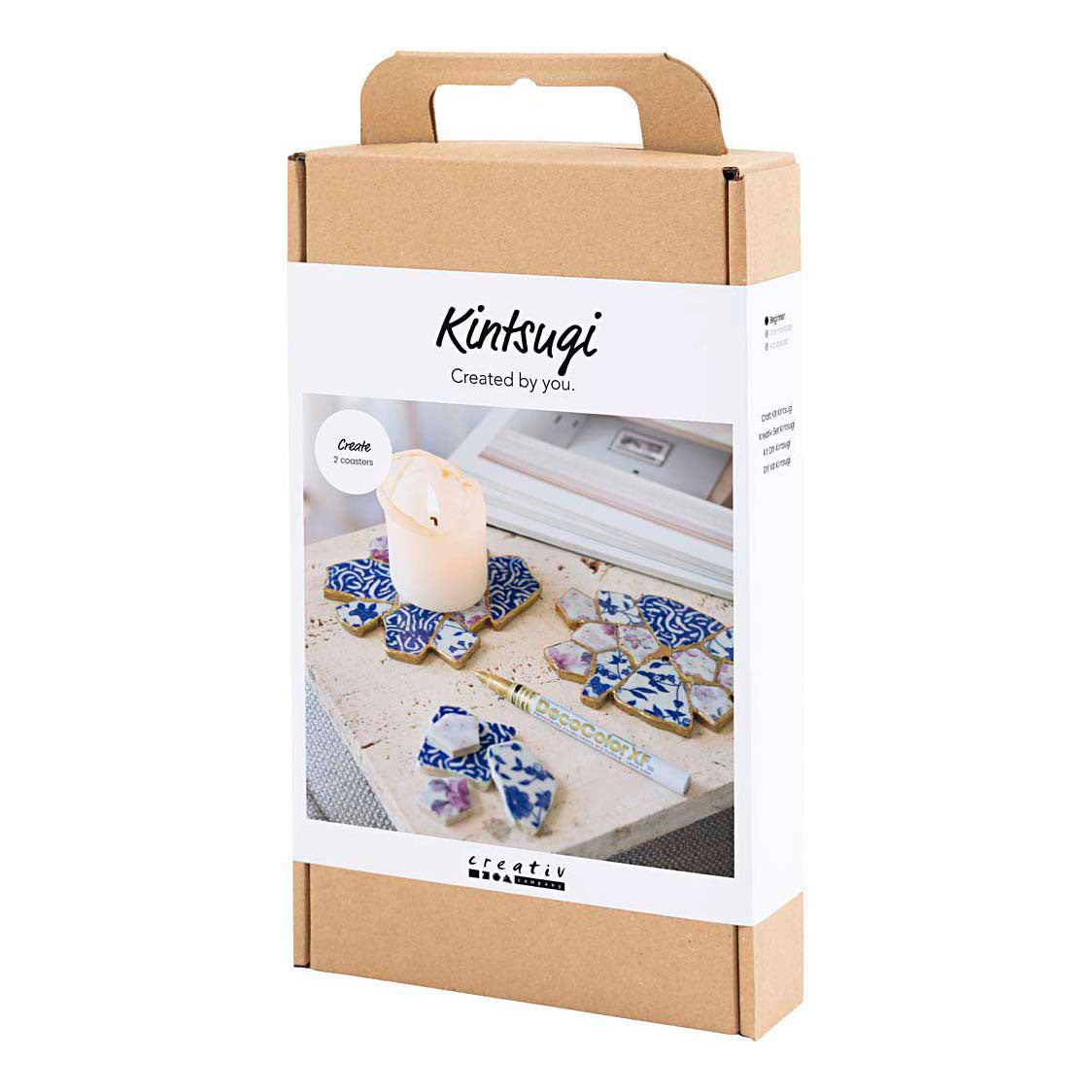 Creativ company https: www.cchobby.nl hobbyset-kintsugi-onderzetter-blauw-goud-lichtrood-wit-1-doos
