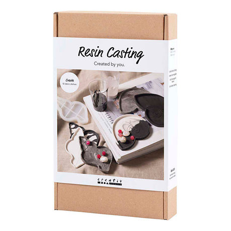 Creativ company hobbyset hars gieten conchschelp zwart en wit