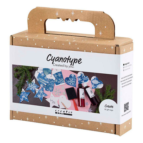Creativ company https: www.cchobby.nl mini-hobbyset-cyanotypie-geschenklabels-blauw-zilver-1-doos