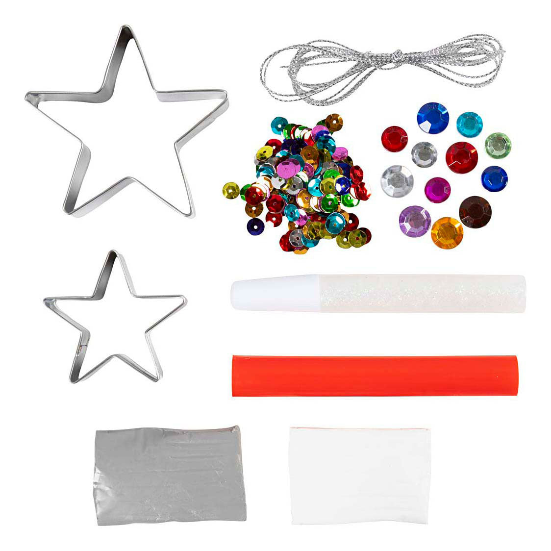 Creativ company https: www.cchobby.nl mini-hobbyset-boetseren-sterren-zilver-wit-1-doos