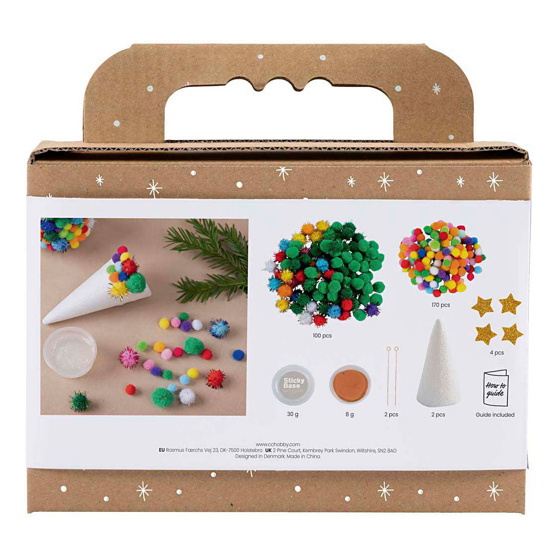 Creativ company https: www.cchobby.nl mini-hobbyset-decoratie-kerstboom-diverse-kleuren-1-doos