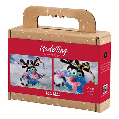 Creativ company https: www.cchobby.nl mini-hobbyset-boetseren-rendiermonster-diverse-kleuren-1-doos