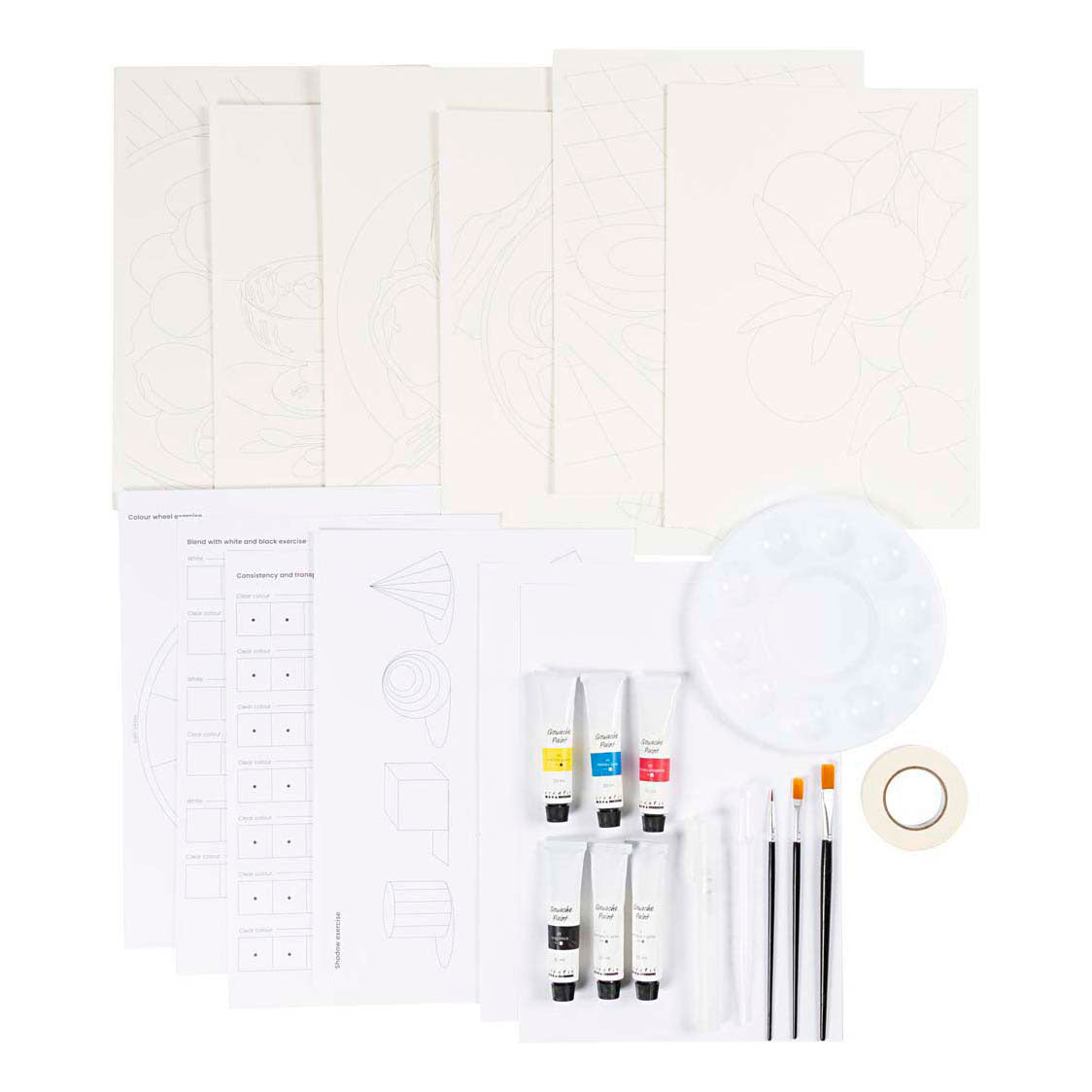 Creativ company https: www.cchobby.nl starter-hobbyset-gouache-schilderijen-diverse-kleuren-1-doos