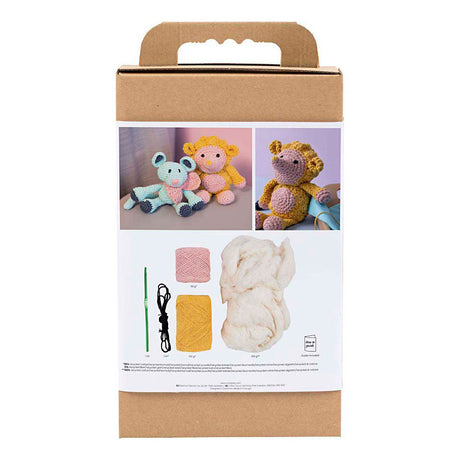 Creativ company https: www.cchobby.nl hobbyset-amigurumi-egel-lichtroze-warm-geel-1-doos