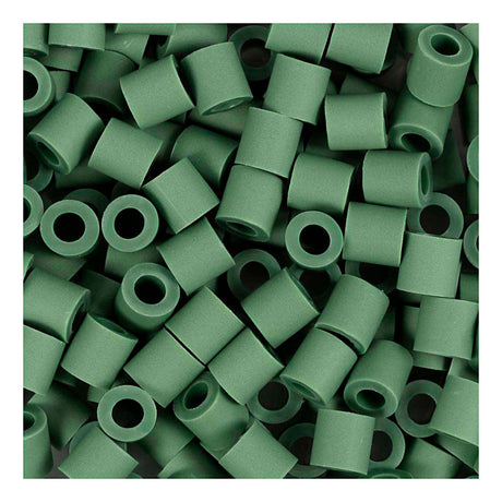 Creativ company http: www.cchobby.nl biobeads-van-nabbi-afm-5x5-mm-gatgrootte-2-5-mm-medium-donkergroen-1000-stuk-1-doos