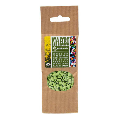 Creativ company nabbi biobeads 5x5mm pastel groen - 1000st.