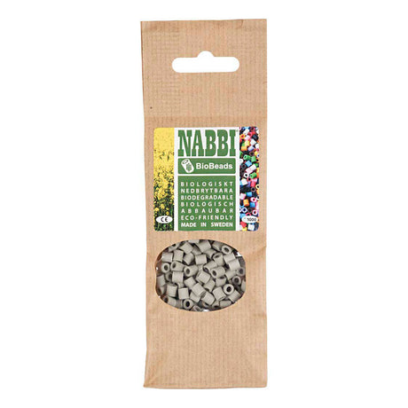 Creativ company http: www.cchobby.nl biobeads-van-nabbi-afm-5x5-mm-gatgrootte-2-5-mm-medium-grijs-1000-stuk-1-doos