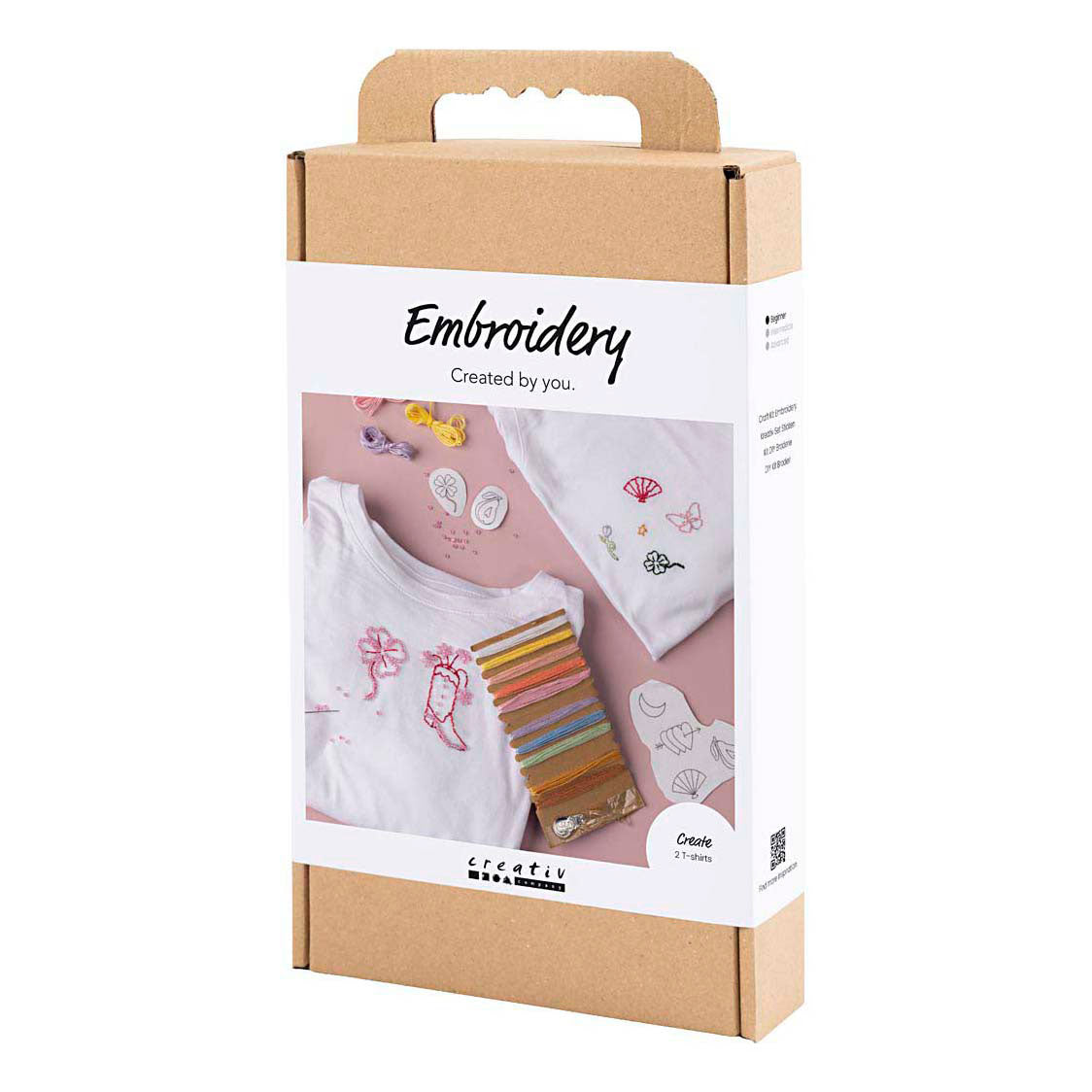 Creativ company https: www.cchobby.nl hobbyset-borduurwerk-t-shirt-wit-1-doos