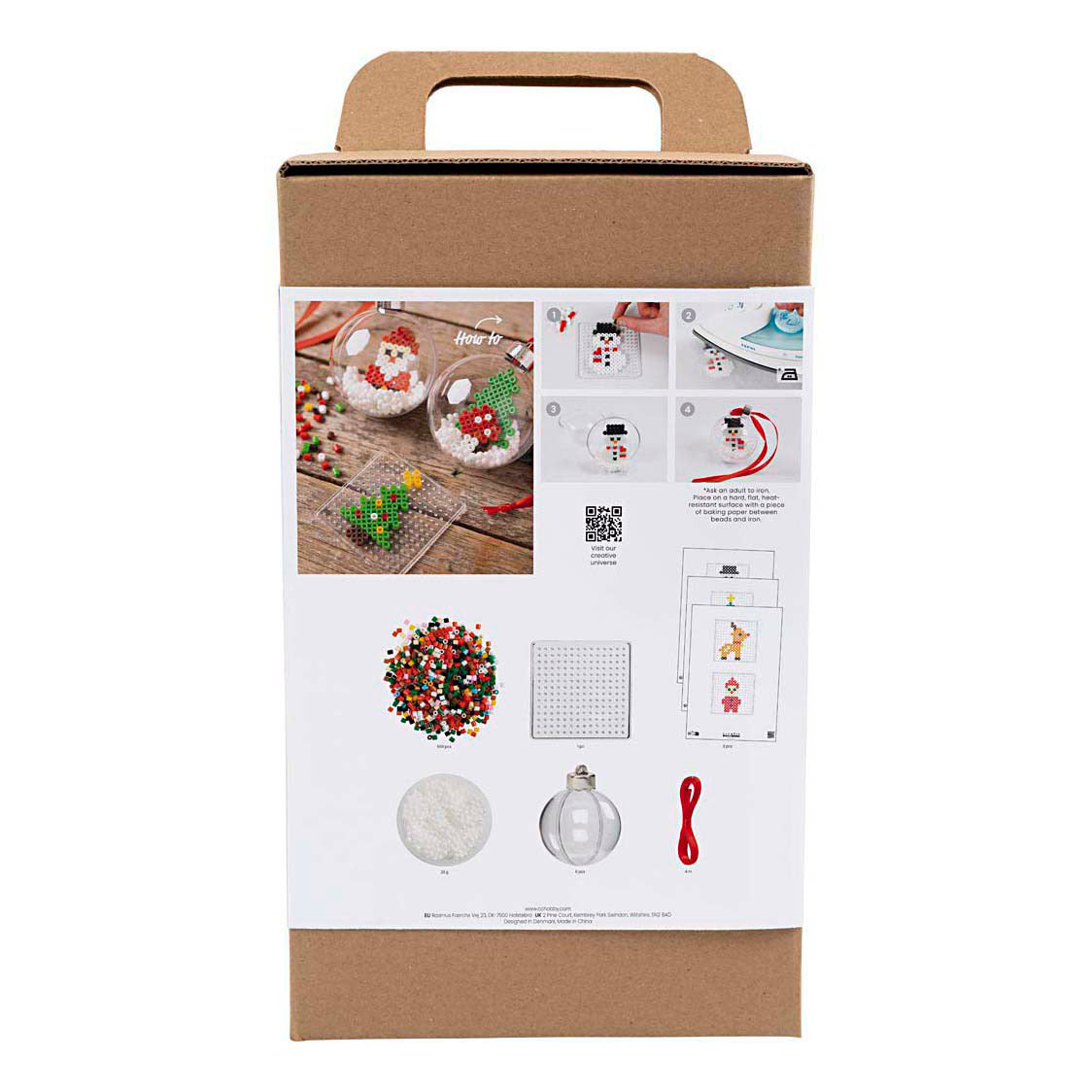Creativ company hobbyset kerstballen maken met kralen