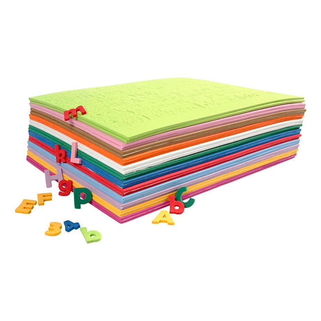 Creativ company https: www.cchobby.nl eva-foam-cijfers-letters-h-20-mm-dikte-3-mm-diverse-kleuren-24-div-vellen-1-doos