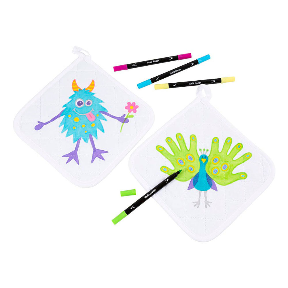 Easykit http: www.cchobby.nl groepsset-pannenlappen-met-stiften-zwart-wit-1-set