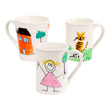 Creativ company http: www.cchobby.nl groepsset-mokken-beschilderen-h-7-10-cm-wit-1-set