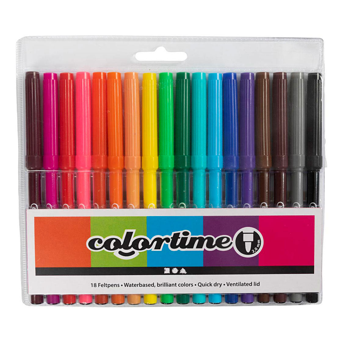 Creativ company https: www.cchobby.nl colortime-stiften-lijndikte-2-mm-diverse-kleuren-18-stuk-1-doos-373548