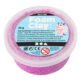 Creativ company foam clay glitter 35gr - paars