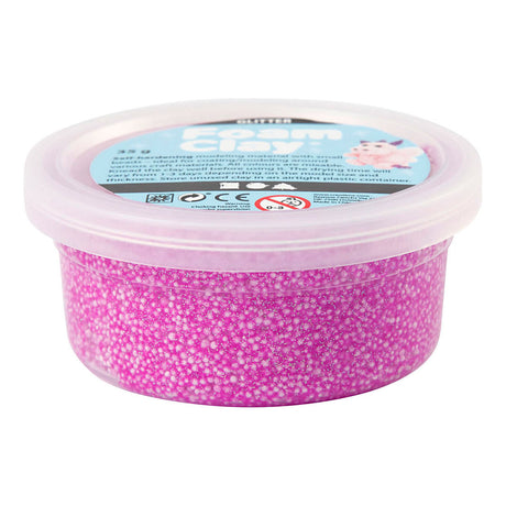 Creativ company foam clay glitter 35gr - paars