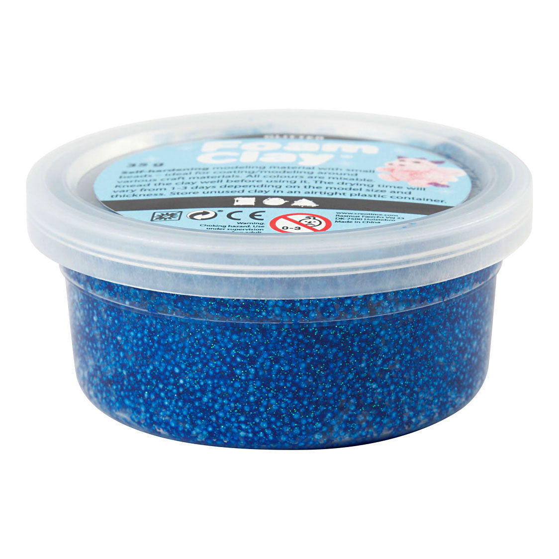 Creativ company https: www.cchobby.nl foam-clayr-glitter-blauw-35-gr-1-doosje