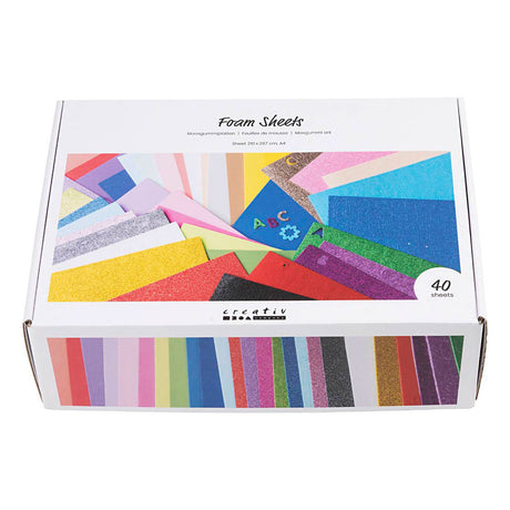 Creativ company foam vellen a4 gekleurd - 40 vellen