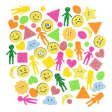 Creativ company foam stickers lachgezicht - 175st.