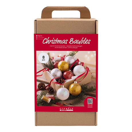 Creativ company hobbyset kerstballen glitter