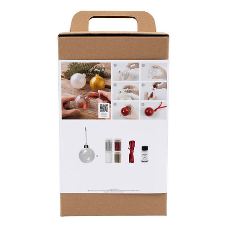 Creativ company http: www.cchobby.nl hobbyset-kerstballen-glitter-1-doos