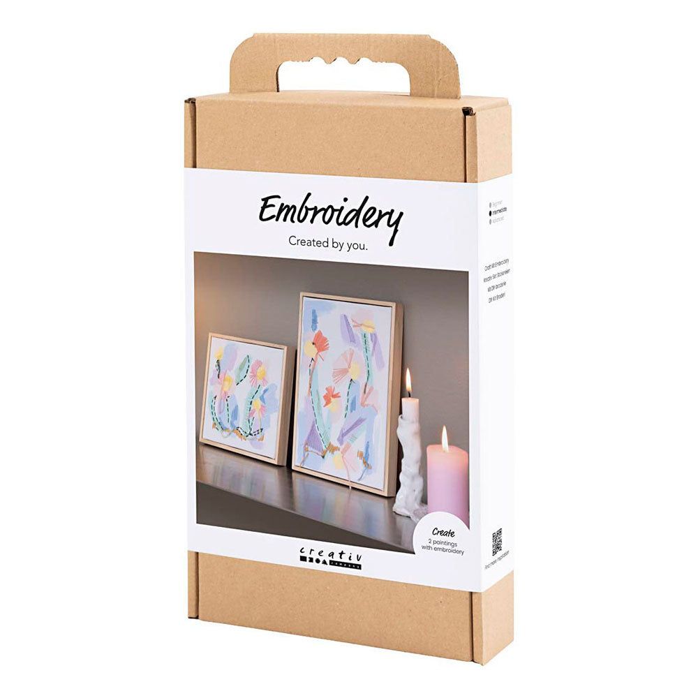 Creativ company hobbyset borduurwerk pastelkleuren