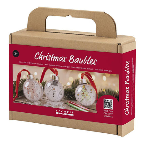 Creativ company mini hobbyset kerstballen tekening