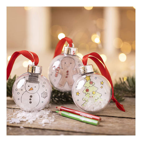 Creativ company mini hobbyset kerstballen tekening