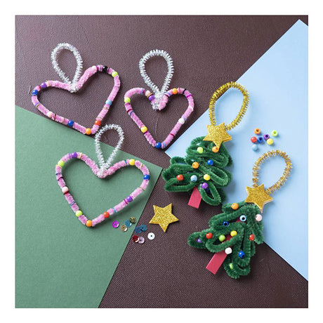 Creativ company https: www.cchobby.nl mini-hobbyset-decoratie-hartjes-en-kerstbomen-1-doos