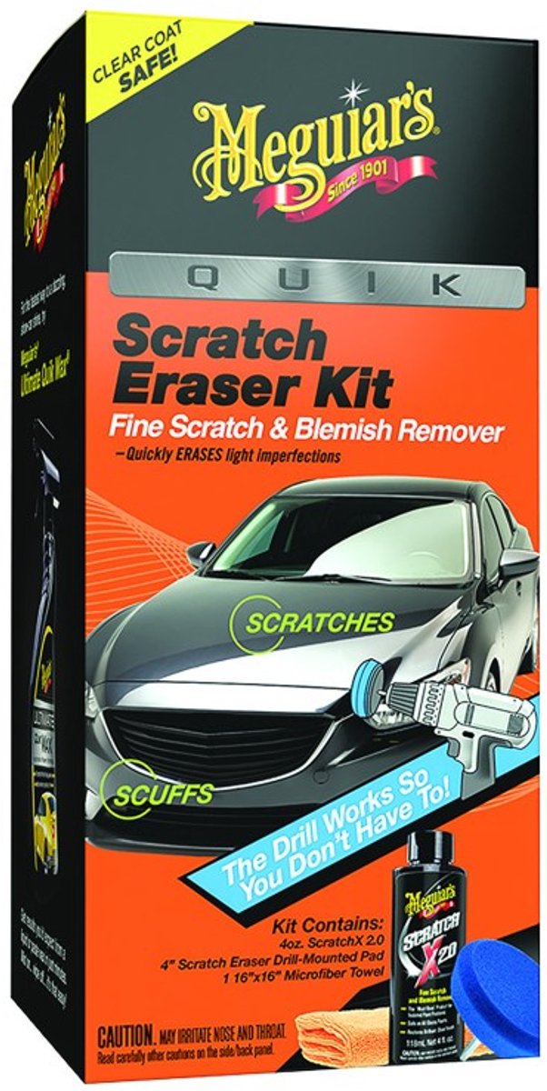 Meguiar's meguiar’s quik scratch eraser kit – krasverwijderaar auto – inclusief scratchx 2.0