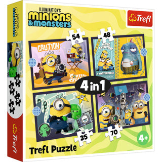 Trefl puzzel 4 in 1 the minions 3 12-15-20-24 stuks | 2 stuks