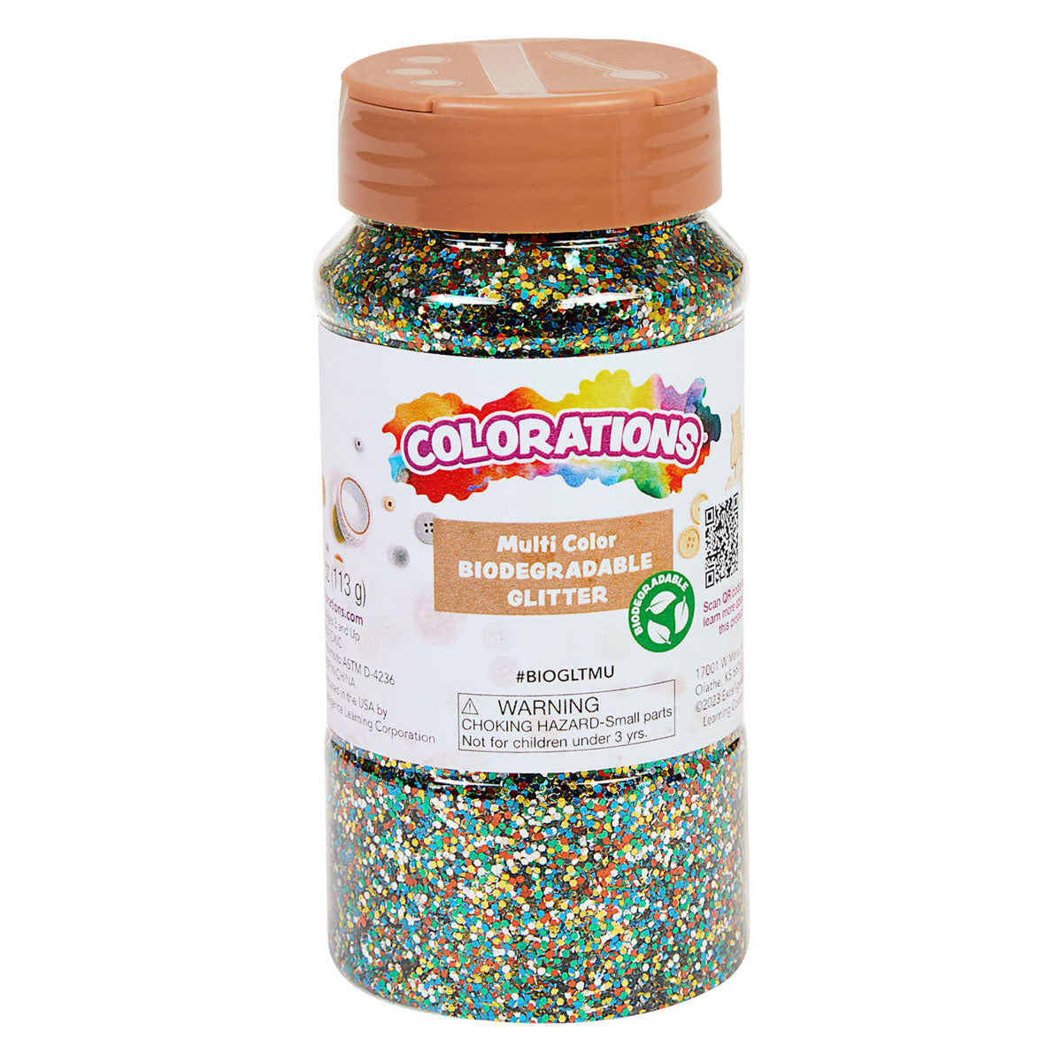 Colorations Biologische Afbreekbare Glitter Multi, 113 gram