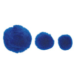 Colorations Pom Pomps Blauw, 100st.
