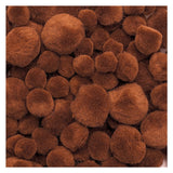 Colorations Pom Poms Bruin, 100st.