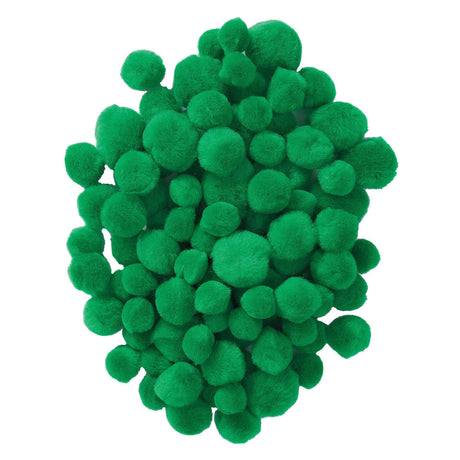 Colorations Pom Poms Groen, 100st.