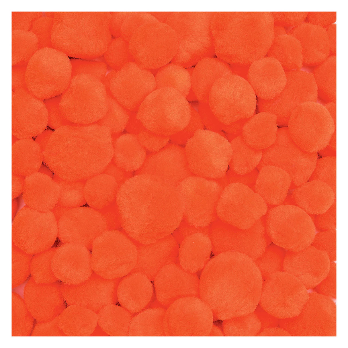 Colorations Pom Poms Oranje, 100st.