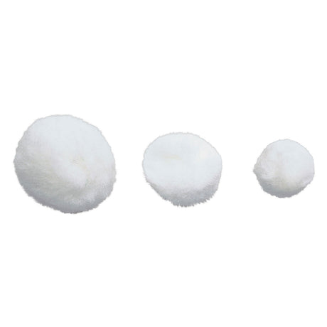 Colorations pompons wit knutselmateriaal 100 stuks - creatieve hobby.