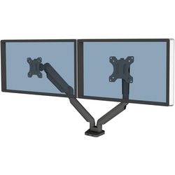 Monitorarm fellowes platinum dubbel 9 kg zwart