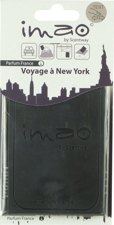 Imao new york - luchtverfrisser - voor in de auto - zwart - 1 stuk