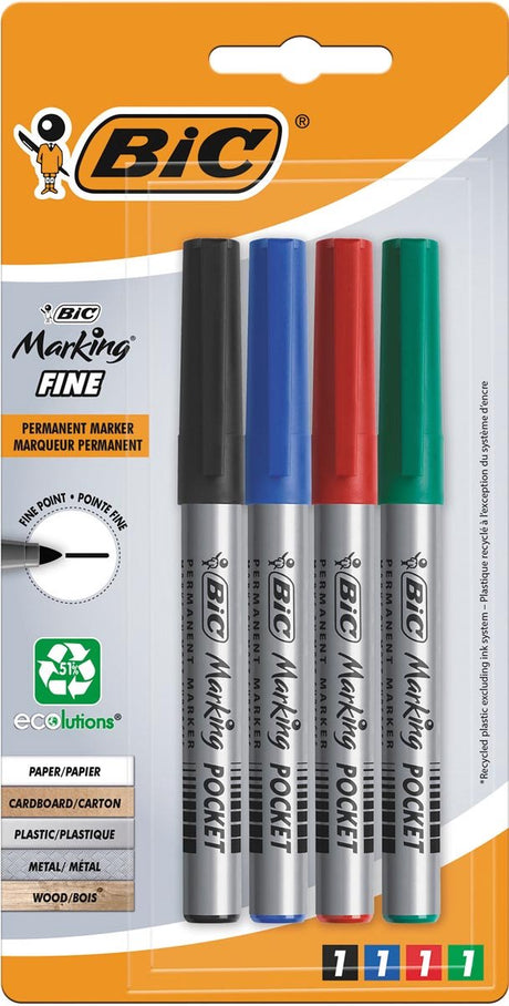 Bic viltstift ecolutions rond f assorti