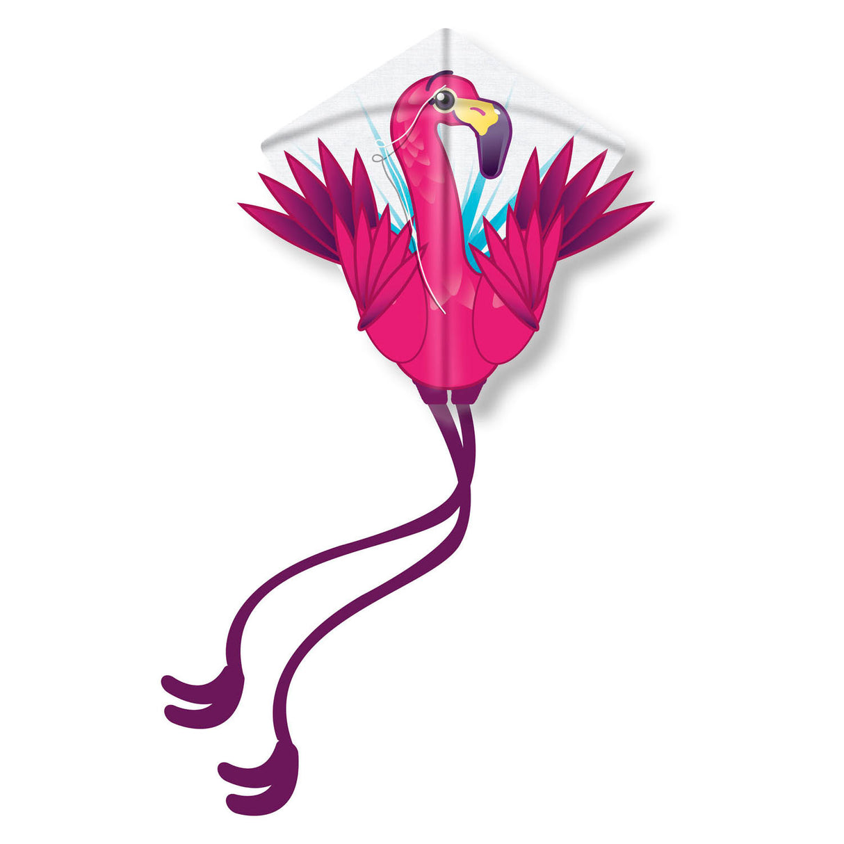 Kites ready 2 fly - pop-up nylon vlieger flamingo