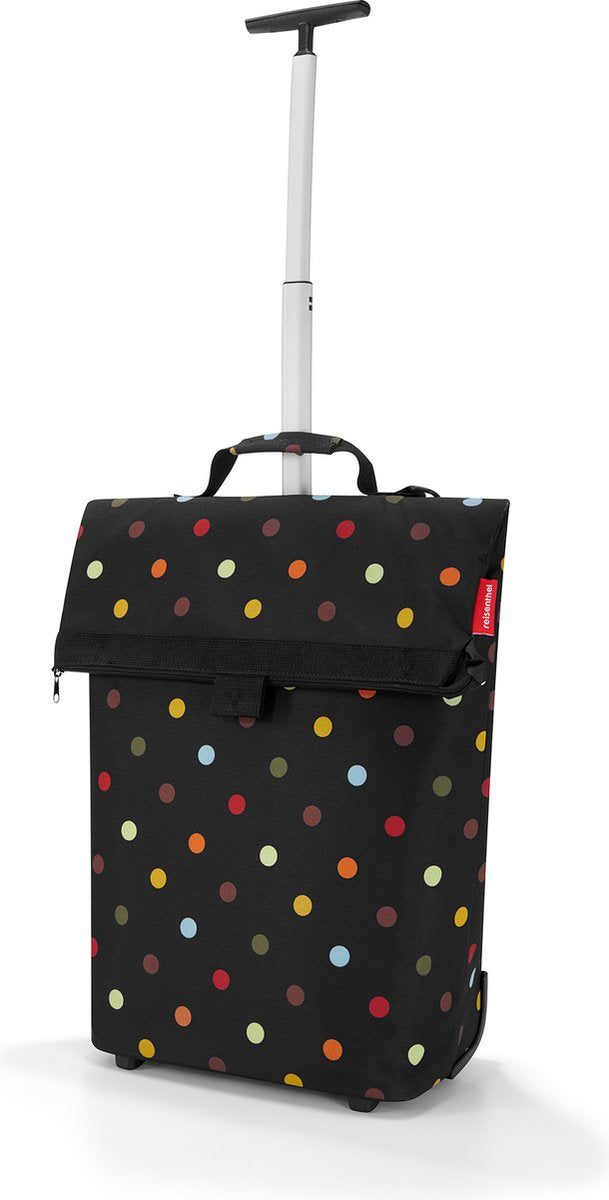 Reisenthel trolley m boodschappentrolley - polyester - 43 l - dots zwart