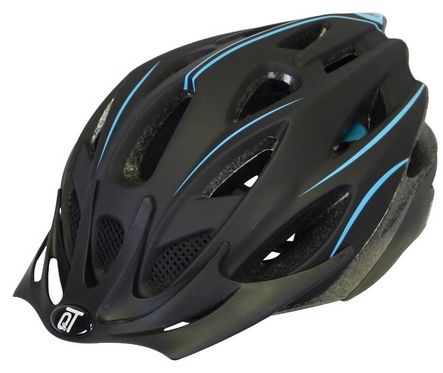 Qtcycletech Fietshelm unisex matzwart Blauww maat L