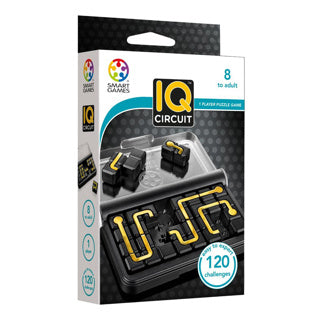 Smartgames iq circuit - logisch denkspel reispuzzel - 120 opdrachten - verbind de stippen - educatief solospel - vanaf 8 jaar