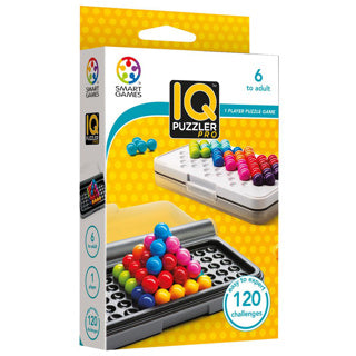 Smartgames iq puzzler pro - logisch denkspel reispuzzel - 120 opdrachten in 2d en 3d - educatief solospel voor kinderen en volwassenen - vanaf 6 jaar