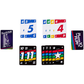 Mattel games spel phase 10 flip | 2 stuks