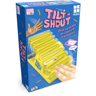 Megableu tilt 'n' shout - spannend familiespel - bordspel voor jong oud - 2 of meer spelers - ideaal voor spelletjesavond