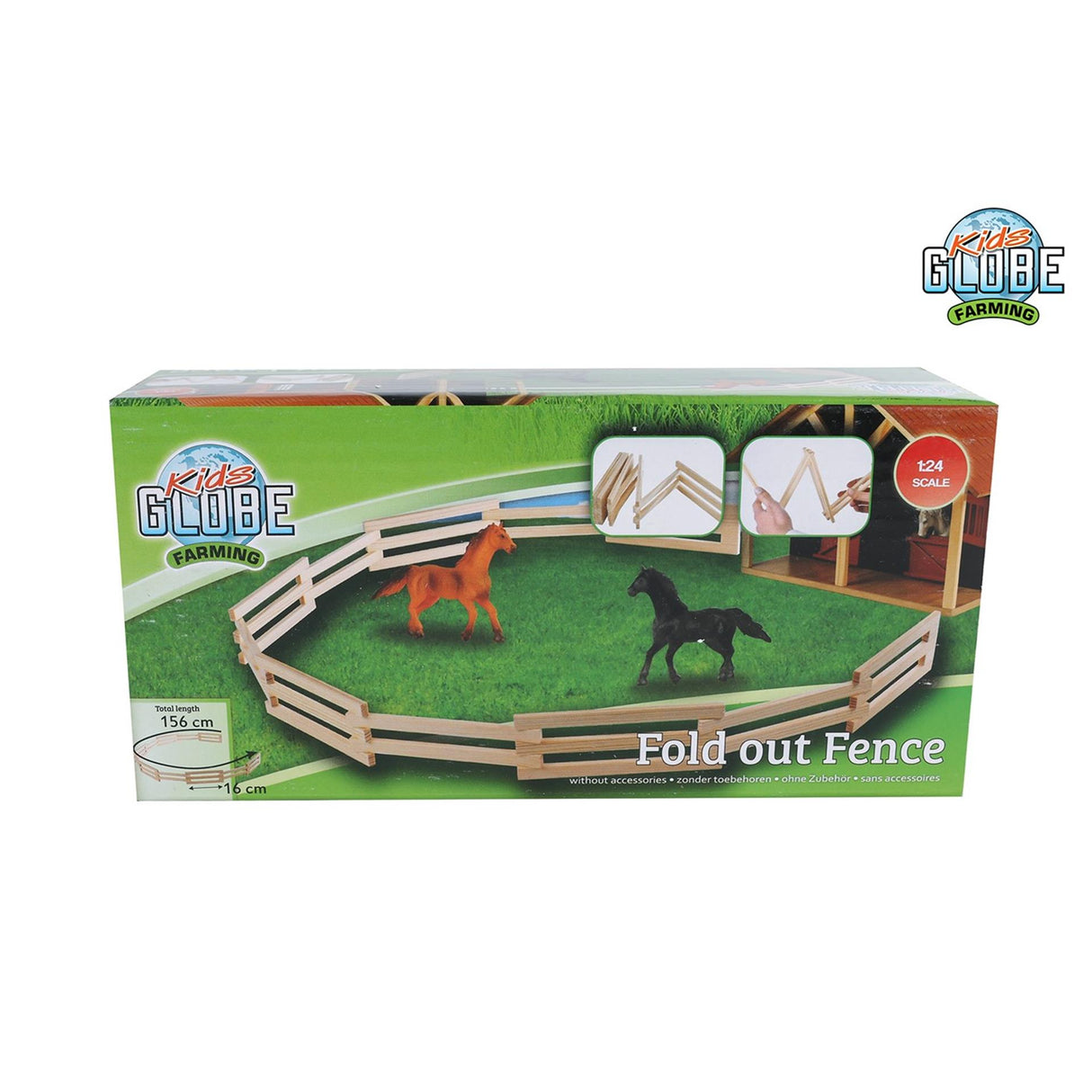 Kids globe houten hekjes 1:24 156cm