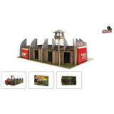 Dinoworld houten dinosaurus park met uitkijktoren speelset
